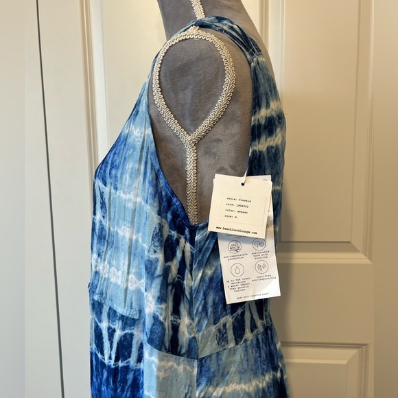 NWT Beach Lunch Lounge Tie Dye Sleeveless Lightweight Maxi Sundress Sz Medium - Picture 5 of 10